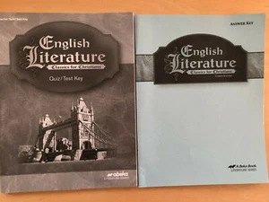 Abeka Book ENGLISH LITERATURE Textbook answer key & Quiz test key homeschooling - Picture 1 of 4