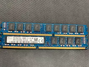 SK Hynix HMT41GE7AFR8A-PB 8GB DDR3L-1600MHz VLP ECC RAM Memory HMT41GE7BFR8A-PB - Picture 1 of 6