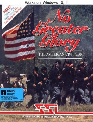 No Greater Glory: The American Civil War PC Game 1991 SSI Windows 10 11 - Image 1 of 2