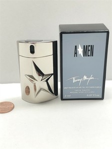 Amen by Thierry Mugler 2 ml Eau de Toilette Mini Spray Men, Metal Case, Vintage!