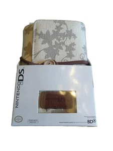 NEW Nintendo DS LITE Star Flower Canvas Organizer Range-Tout Carrying Case Cream - Picture 1 of 9