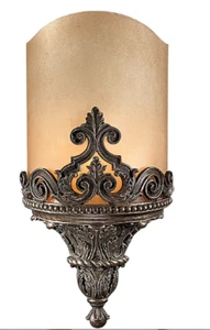 Metropolitan N2491-26 Jonathan Wall Sconce Aged Bronze patina Alabaster shade  - Picture 1 of 2