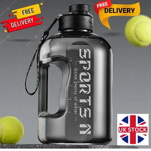 Large Capacity Sports Water Bottle for Fitness & Camping - 1.7L/2.7L Gym Cycling - Picture 1 of 9