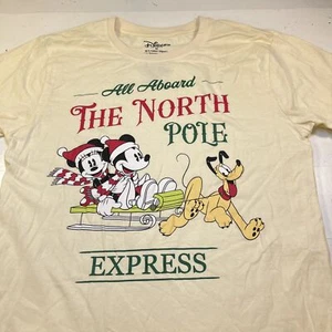 CAMISETA DE Navidad disney mickey minnie mouse pluto Polo Norte Express Unisex M - Imagen 1 de 4