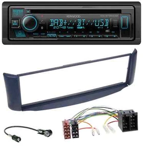Kenwood Bluetooth DAB CD MP3 USB Autoradio für Smart ForTwo 450 blau ohne Metall - Bild 1 von 8