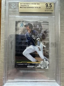 Fernando Tatis Jr  2017 Bowman Chrome Mini #BCP160 BGS 9.5 GEM MINT🔥INVEST🔥📈 - Picture 1 of 2