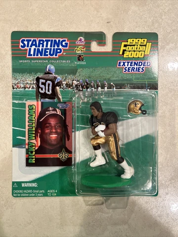 1999 NFL Extended Starting Lineup Ricky Williams New Orleans Saints Fig Free Shp Cover