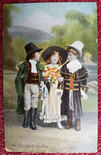 Postcard, Two Strings to Her Bow, J.W. Bland, Commercial Series #301, 1900s.