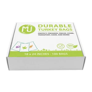 Oven Bags 1000 Pack for Turkey Herb Garden Smell Proof All-Purpose - 18" x 24" - Picture 1 of 3