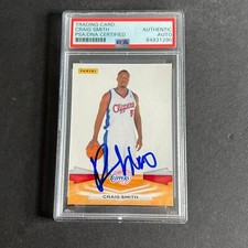 2009-10 Panini #267 Craig Smith Signed Card AUTO PSA Slabbed Clippers
