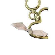Burberry Heart Keychain gold tone