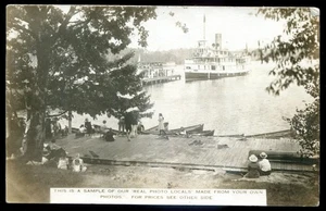 Postmark TORONTO Ontario 1922 Harbor View Steamers. Real Photo Postcard - Picture 1 of 2