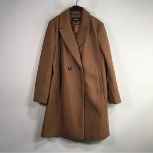DKNY Button Up Fashion Coat, Women's Size L - Camel - Picture 1 of 9