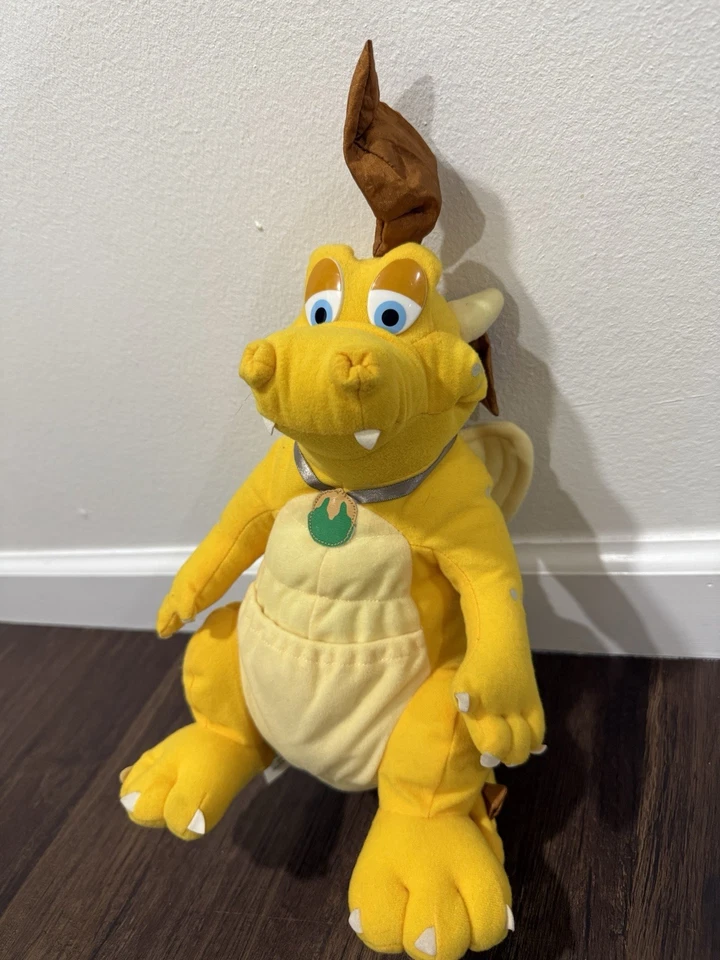 Peluche Hasbro Playskool 12" 2000 Amarillo LIMPIO USADO EN EXCELENTE ESTADO RARO Quetzal Dragon Tales Foto 1 de 4