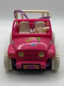 Barbie Kelly Power Wheels Vintage 1997 Rosa Jeep Mattel FUNZIONANTE senza copri batteria - Foto 1 di 5