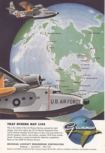 1955 Grumman: That Others May Live, US Air Force Vintage Print Ad - Picture 1 of 1