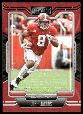 Josh Jacobs 2022 Panini Chronicles Draft Picks Playbook #22 Alabama Crimson Tide - Image 1 of 2