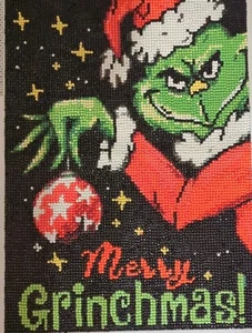 ⛄Completed Diamond dotz painting finished Christmas Grinch 10X14 dots - Picture 1 of 6