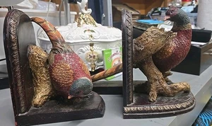 Vintage Beautifully Crafted Ceramic Pheasant Bookends - Picture 1 of 3