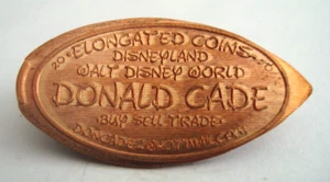 DONALD CADE 2020 - Disney Elongated Coins -- länglicher Kupferpfennig - Bild 1 von 1