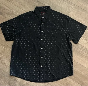 Camisa UNTUCKit Para Hombre Grande Relajada Flynn Performance Nylon Abotonada Estampado Azul - Imagen 1 de 7