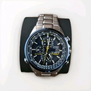 Citizen AT8020-54L CTZ-B8162 Blue Angels World Cronograph Radio Controlled - Foto 1 di 10