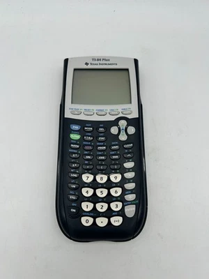 GRAPHING CALCULATOR TI-84 PLUS Texas Instruments TI84 Black Tested - Image 1 of 4