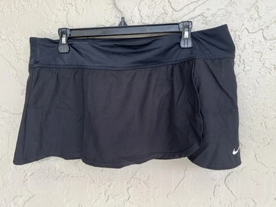 New NIKE Swimwear  Athletic Black Tankini Bottom Swim Skirt Skort womens XL - Image 1 of 4