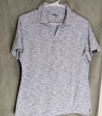 Camisa polo Skechers Go Golf para mujer talla L azul manga corta rendimiento Foto 1 de 4