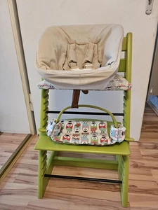 stokke tripp trapp Hochstuhl mit Newborn,Bügel u. Bezug - Bild 1 von 7