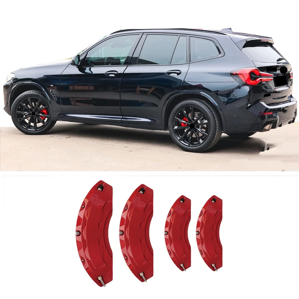 Cubiertas de pinza de freno de coche de aluminio personalizado 4 piezas para accesorios BMW X3 Foto 1 de 4