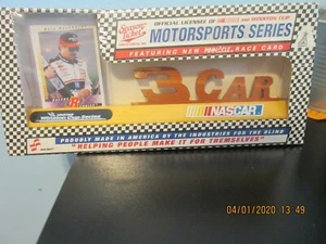 Dale Earnhardt Wood Carvings Season Ticket Collectibles STAND WITH CARD SEALED - Picture 1 of 4