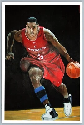 Postal Lebron James por Daniel Tearle Players Auténtica Directa #717/20000 NBA Foto 1 de 2