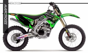 KAWASAKI KX250F KX450F 2009 2010 2011 2012 MAXCROSS GRAPHICS STICKER DECAL MS1 - Picture 1 of 6