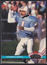 1991 Stadium Club Charter Member #NNO Warren Moon Houston Oilers
