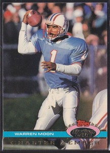 1991 Stadium Club Charter Member #NNO Warren Moon Houston Oilers