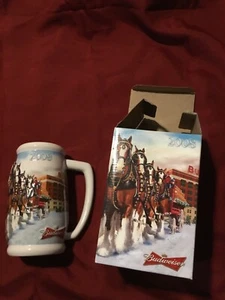Budweiser Holiday Stein 2008 CS695 75 Yrs. Of Proud Traditions - Picture 1 of 4