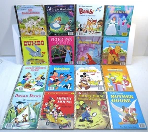 Walt Disney Little Golden Books with Movie Characters & More - Lot of 16 - Picture 1 of 24