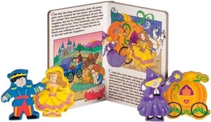 4 Piece Cinderella Puzzy Book & Wood Children's Puzzle Set BRAND NEW - Picture 1 of 7