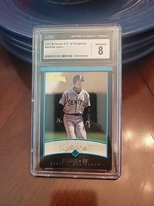 2001 Bowman Draft Picks Ichiro Suzuki RC #84 CGC 8 Centered  HOF - Picture 1 of 1