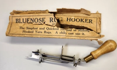 Vintage Bluenose Rug Hooker Tool For Hooked Yarn Rugs 7152 - Image 1 of 4
