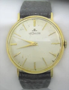 HERRENUHR LECOULTRE MIT BRAUNEM LEDERARMBAND/BAND - Bild 1 von 13