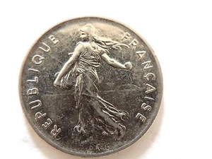 1993 France Five (5) Francs Coin - Picture 1 of 5