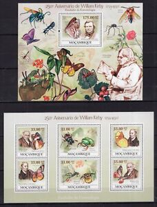 Mozambique - 2009 - Butterflies Fauna Nature on stamps - MNH**  Z16