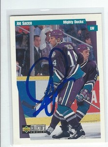 Joe Sacco Signed 1997/98 Upper Deck Collectors Choice Card #5