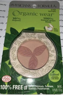 Physicians Formula Organic Wear 100% Natural Blush 2162 * NATURAL ORGANICS * New - Image 1 of 4