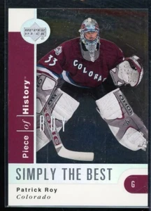 2002-03 UD Piece of History Simply the Best #SB3 Patrick Roy - Imagen 1 de 2