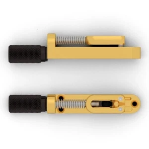 Hipshot Solo Headless Single String Guitar bridge, Gold 4HS00G NEW Auth Dealer - Picture 1 of 3