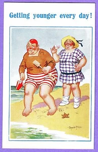 CÓMIC HUMOR JUNTO AL MAR CADA DÍA D POSTAL FIRMADA POR ARTISTA D McGILL - Imagen 1 de 1