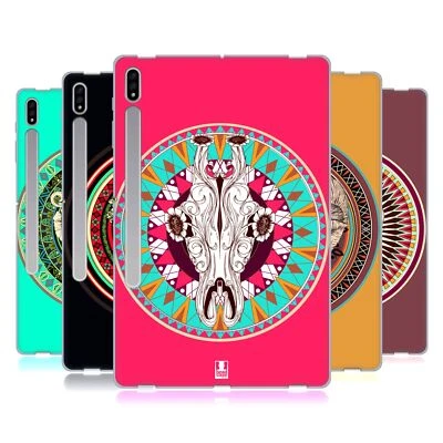 HEAD CASE DESIGNS SKULLS FOLK ART SOFT GEL CASE FOR SAMSUNG TABLETS 1 - Image 1 of 4